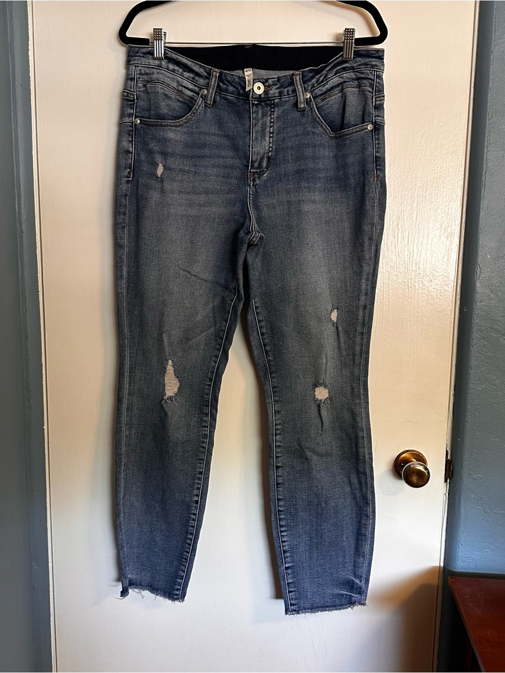 Jag Jeans Women’s Distressed Dark Blue Skinny Jeans